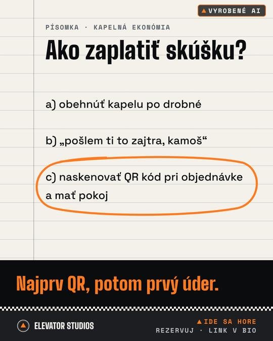 Ako zaplatiť skúšku? Vizuál Elevator Studios, vyrobené AI.